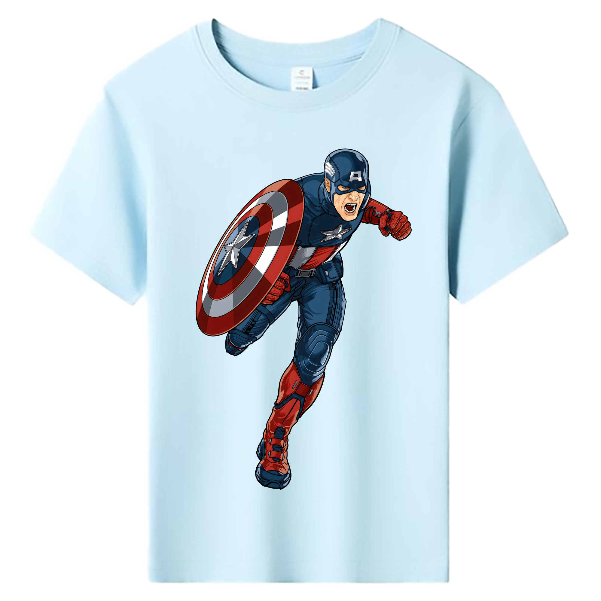 （画像用） アベンジャーズ The Avengers 綿100％キッズTシャツ（フロントプリント）